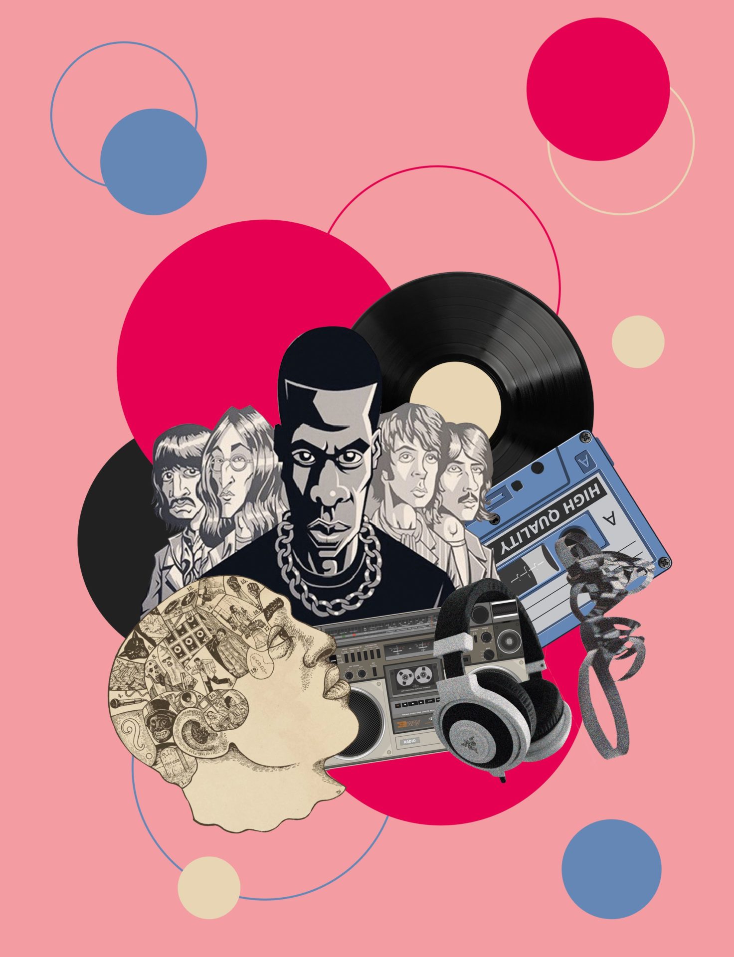 Illustration par Julia Borel pour le dossier rap-pop de Magic