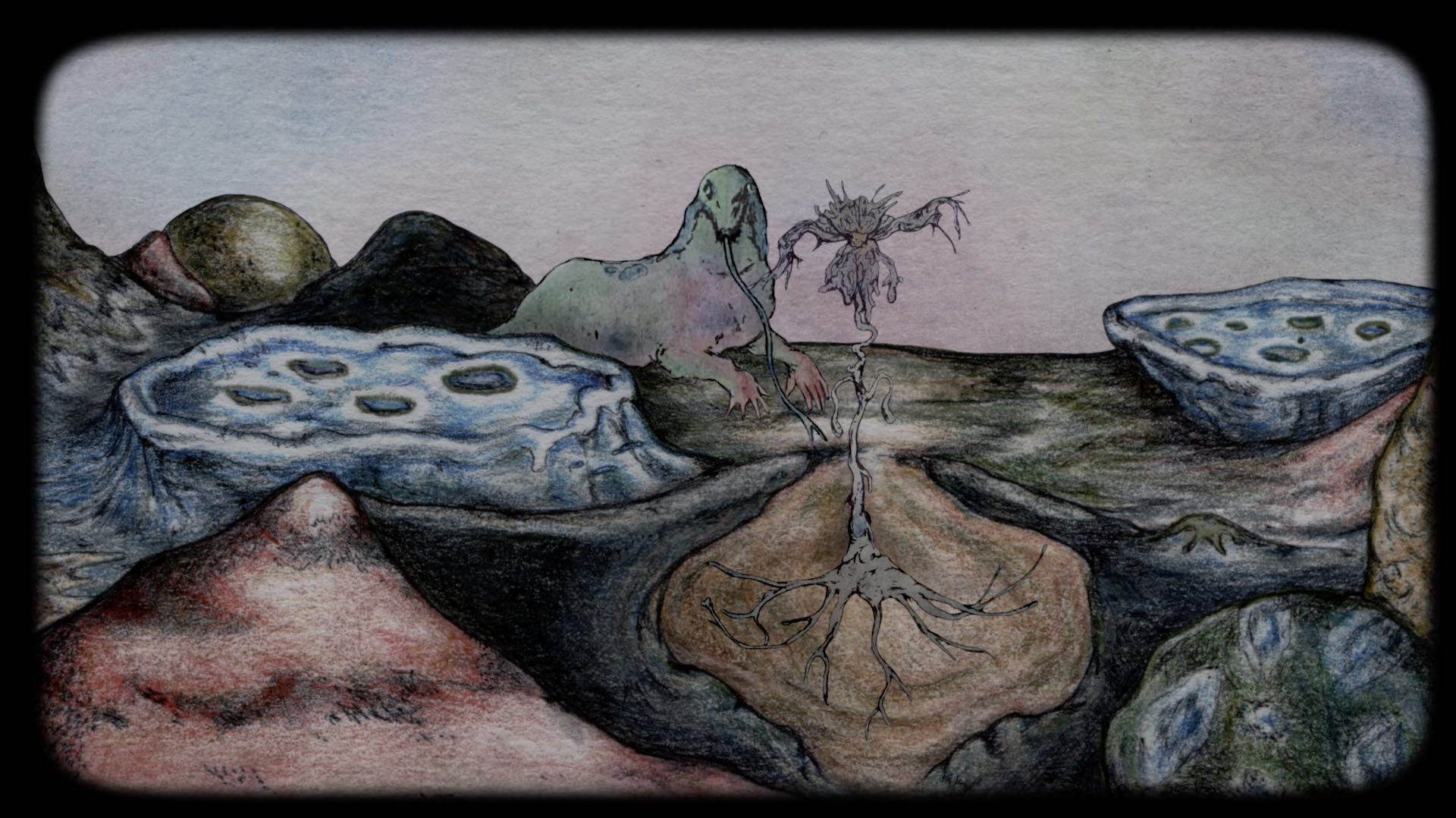 April March & Staplin, "Les Fleurs invisibles" clip screenshot